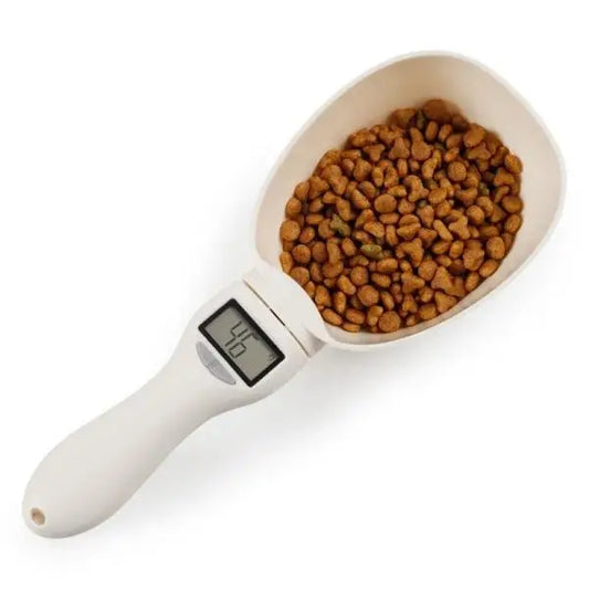 Pet food scale cup