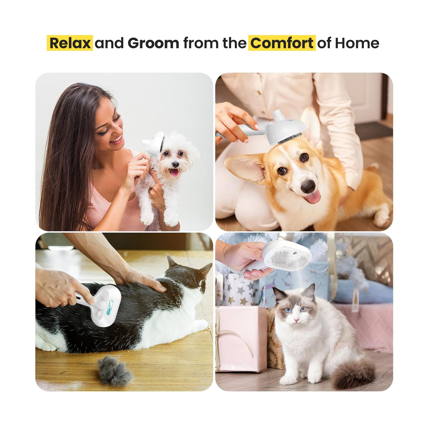 New GroomPro Pet Grooming Brush