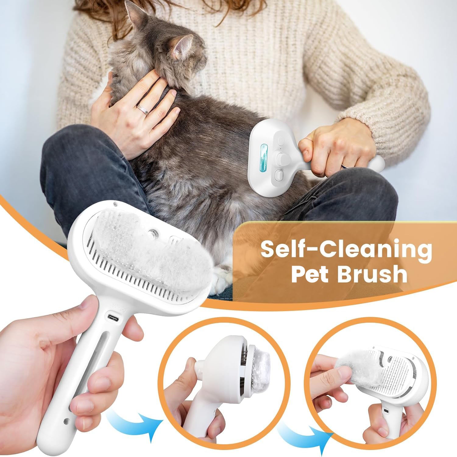 New GroomPro Pet Grooming Brush